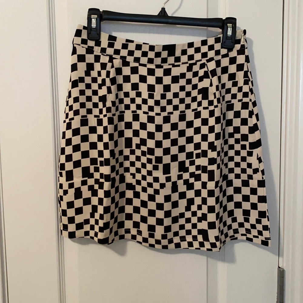 Nasty Gal Checkered Skirt